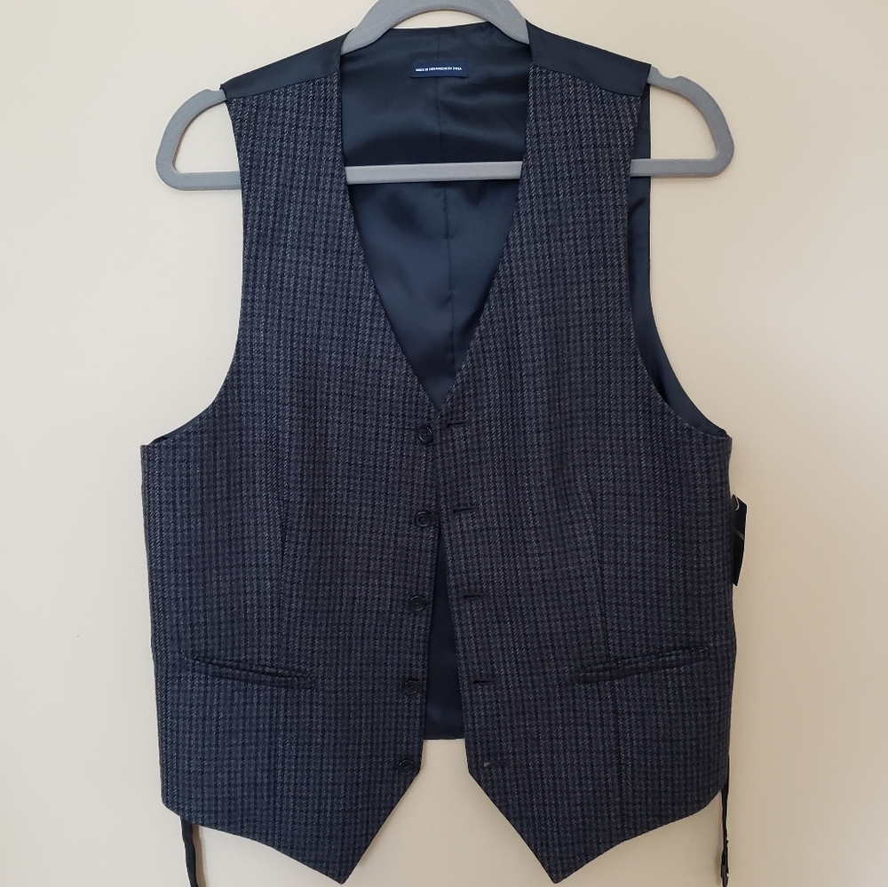 Stafford Men's Vest Dark Blue Size M